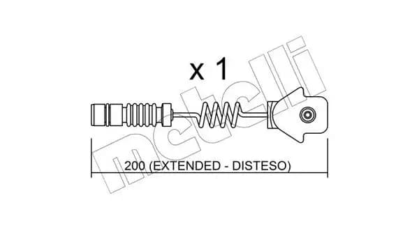 Contact d'avertissement, usure des plaquettes de frein METELLI