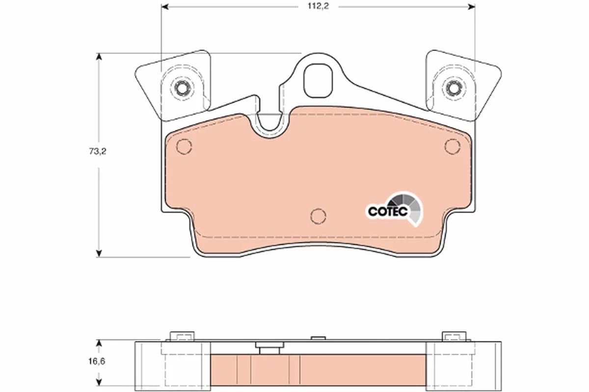 Kit de plaquettes de frein TRW