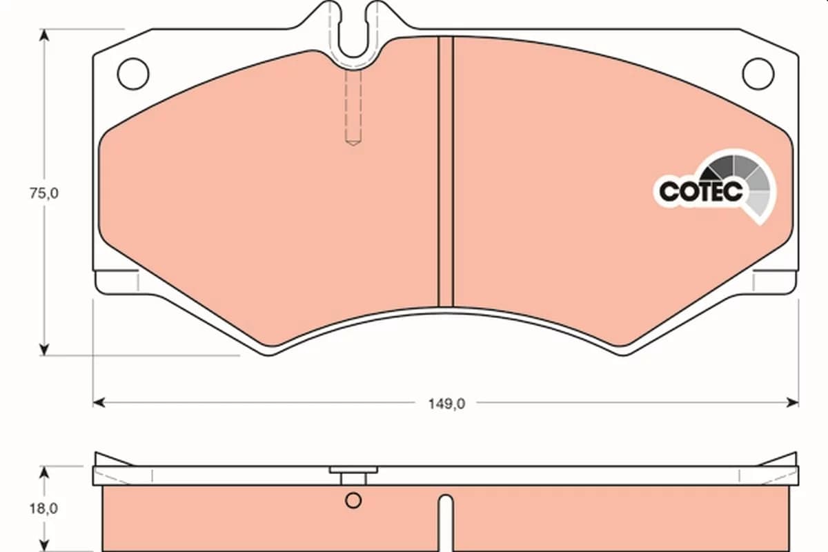 Kit de plaquettes de frein TRW