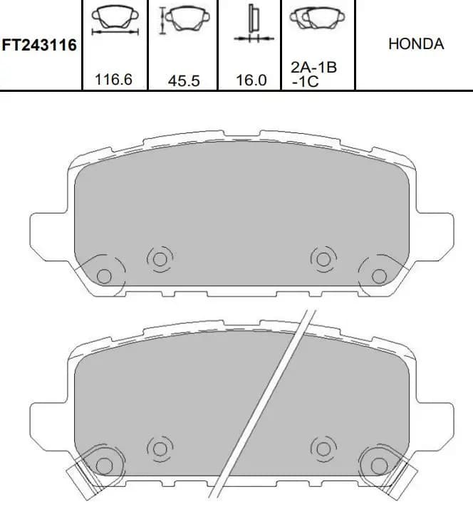 Kit de plaquettes de frein KAVO PARTS
