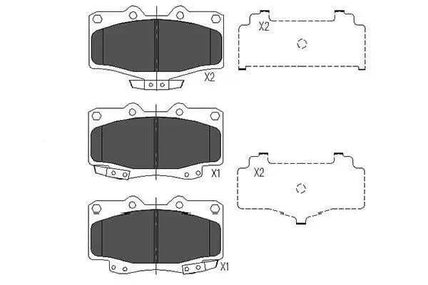 Kit de plaquettes de frein KAVO PARTS