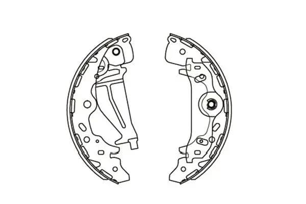 Jeu de mâchoires de frein KAVO PARTS