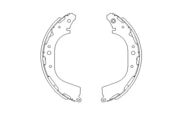 Jeu de mâchoires de frein KAVO PARTS