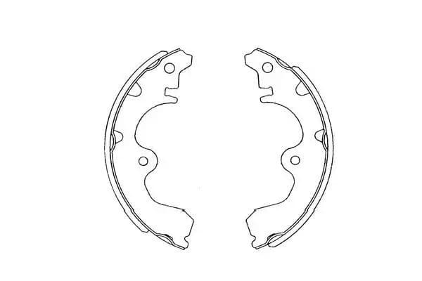 Jeu de mâchoires de frein KAVO PARTS