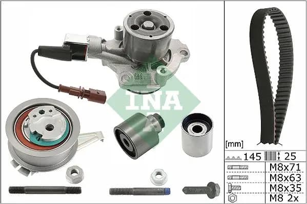 Pompe à eau + kit de courroie de distribution