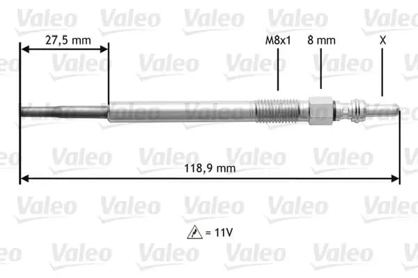 Bougie de préchauffage VALEO