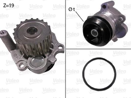 Pompe à eau, refroidissement du moteur