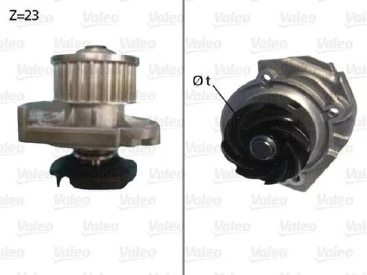 Pompe à eau, refroidissement du moteur