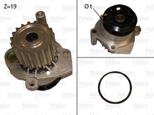 Pompe à eau, refroidissement du moteur