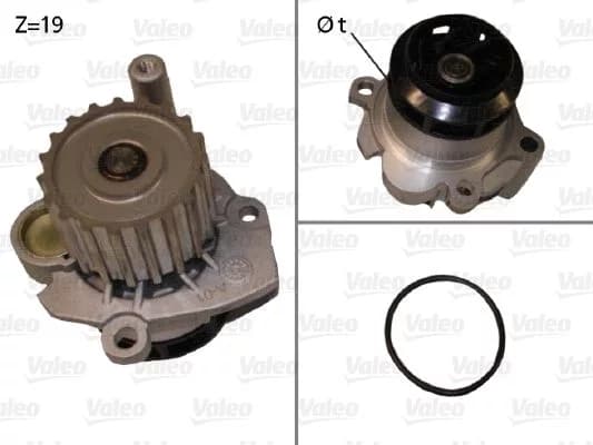 Pompe à eau, refroidissement du moteur