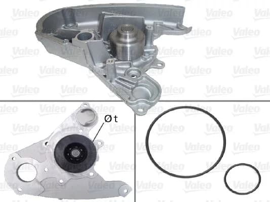 Pompe à eau, refroidissement du moteur