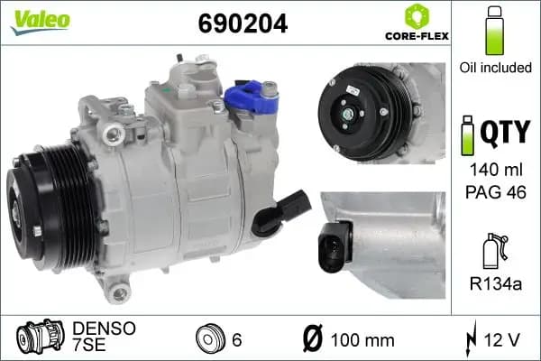 Compresseur, climatisation VALEO