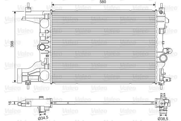 Radiateur, refroidissement du moteur VALEO