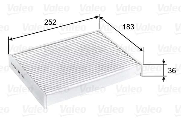 Filtre habitacle VALEO