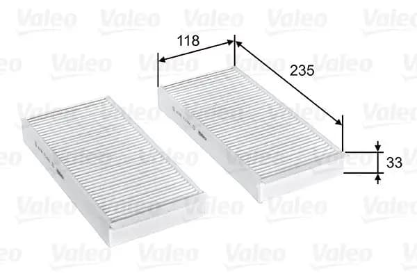 Filtre habitacle VALEO