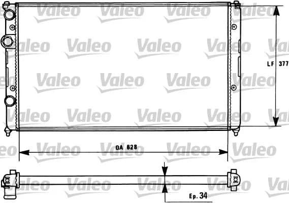 Radiateur, refroidissement du moteur VALEO