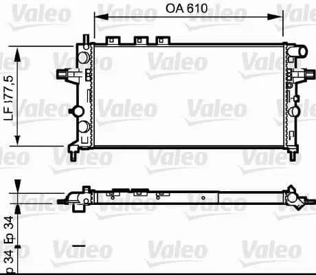 Radiateur, refroidissement du moteur VALEO