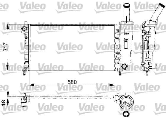 Radiateur, refroidissement du moteur VALEO
