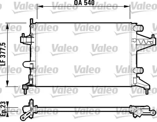 Radiateur, refroidissement du moteur VALEO