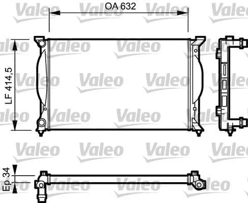 Radiateur, refroidissement du moteur VALEO