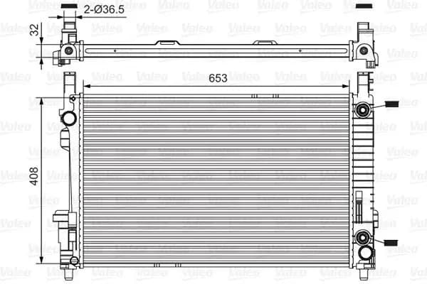 Radiateur, refroidissement du moteur VALEO