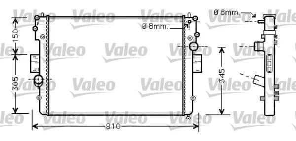 Radiateur, refroidissement du moteur VALEO
