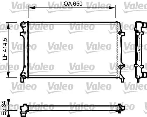 Radiateur, refroidissement du moteur VALEO