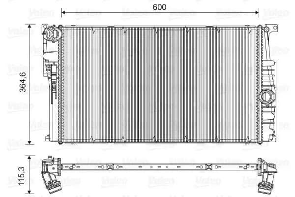 Radiateur, refroidissement du moteur VALEO