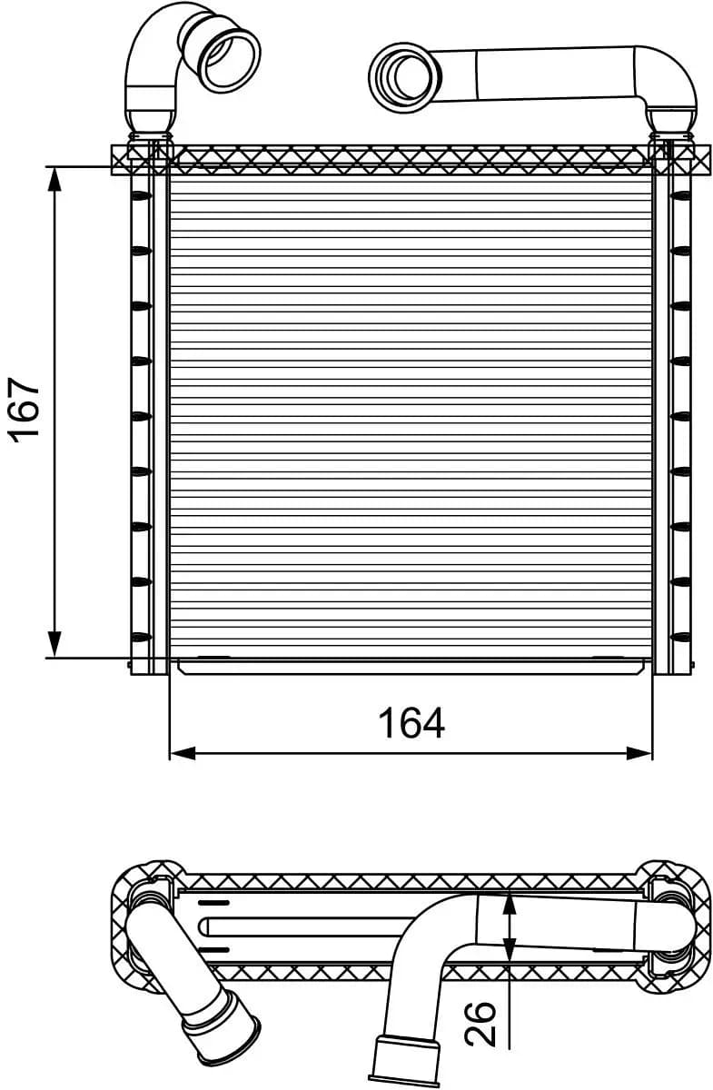 Radiateur chauffage VALEO