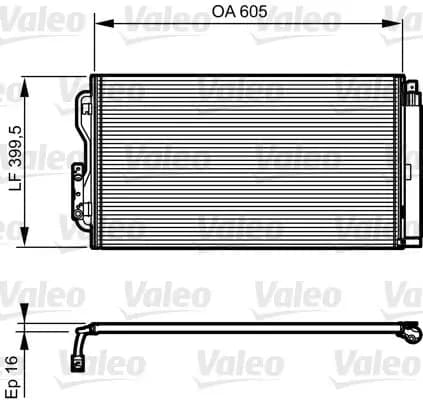 Radiateur climatisation VALEO