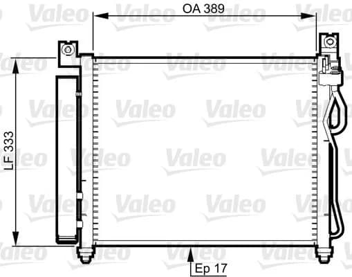 Radiateur climatisation VALEO