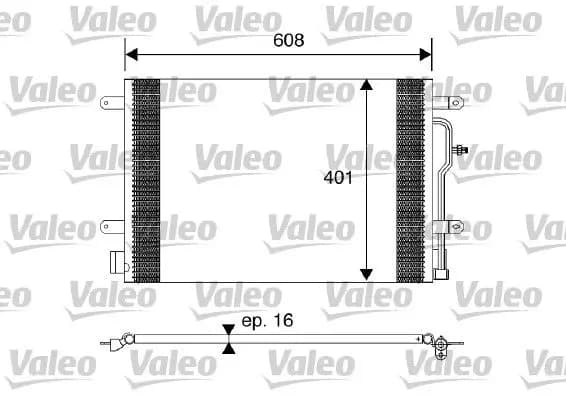 Radiateur climatisation VALEO