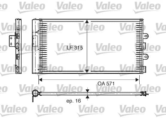 Radiateur climatisation VALEO