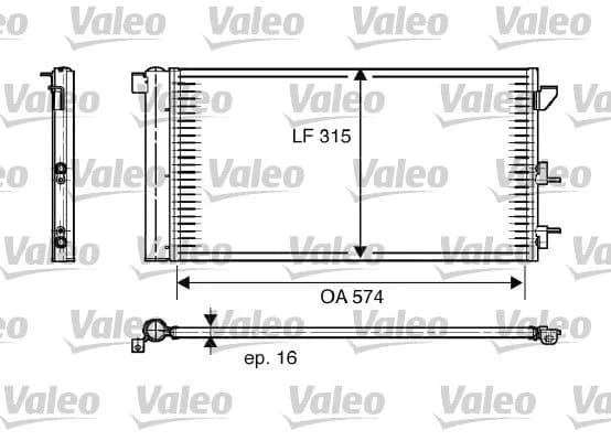 Radiateur climatisation VALEO