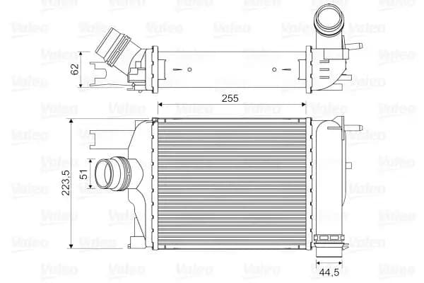 Intercooler radiateur de turbo