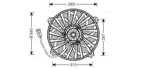Ventilateur, refroidissement du moteur