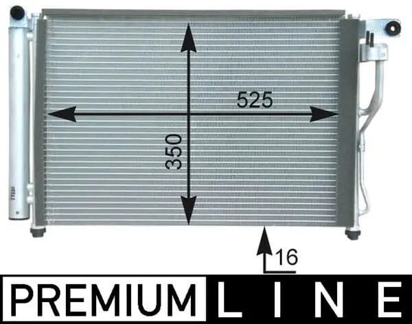 Radiateur climatisation MAHLE ORIGINAL