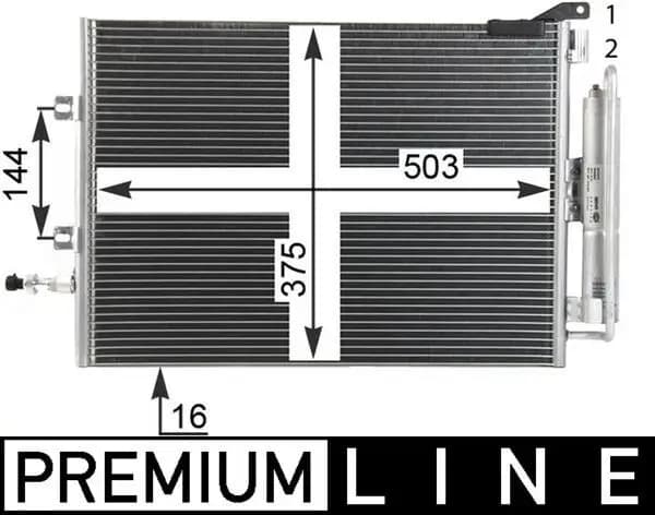 Radiateur climatisation MAHLE ORIGINAL