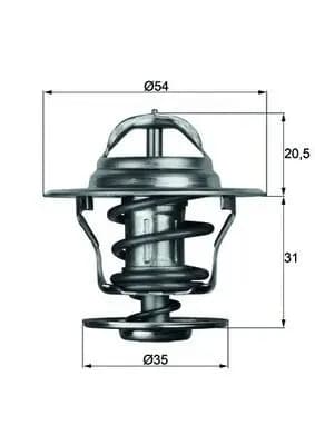 Thermostat d'eau MAHLE ORIGINAL
