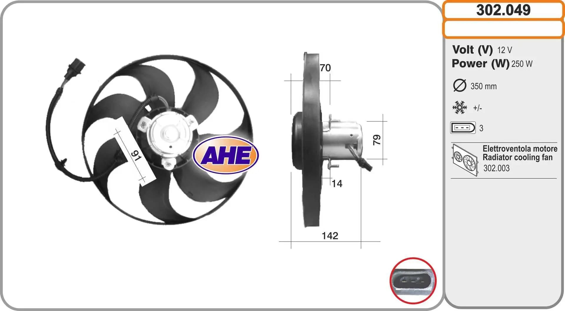 Ventilateur, refroidissement du moteur