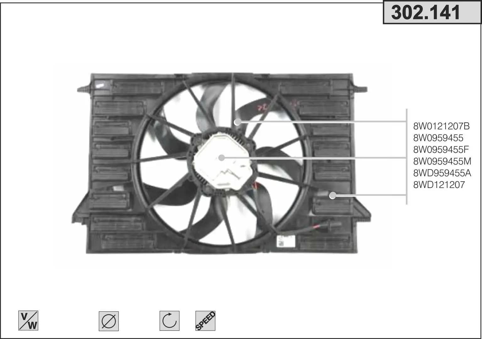 Ventilateur, refroidissement du moteur AHE