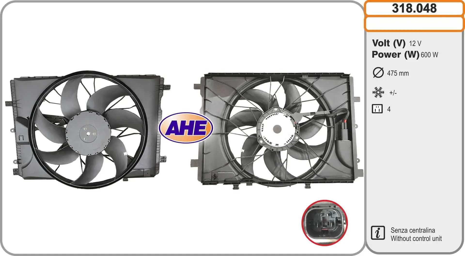 Ventilateur, refroidissement du moteur AHE