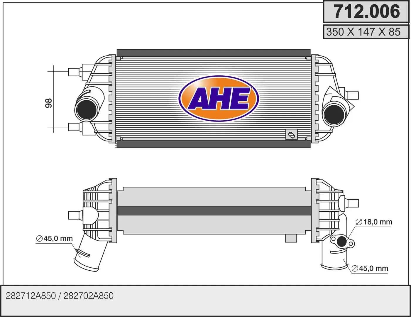 Intercooler, échangeur AHE