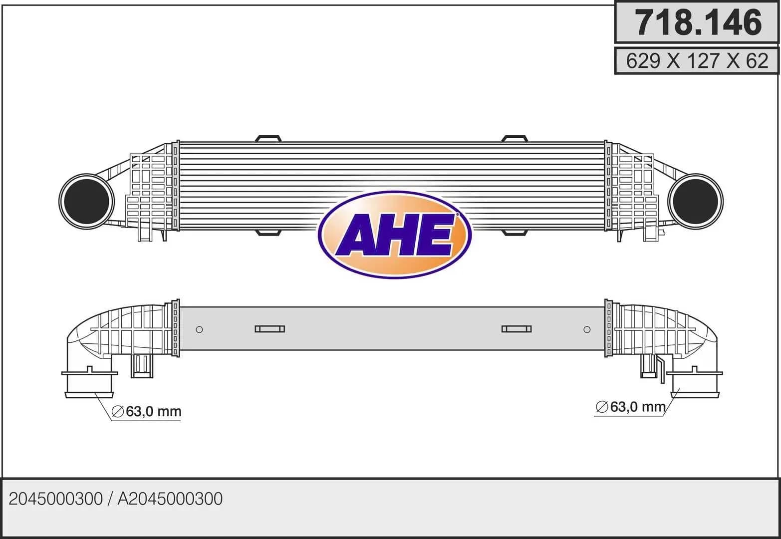 Intercooler, échangeur AHE