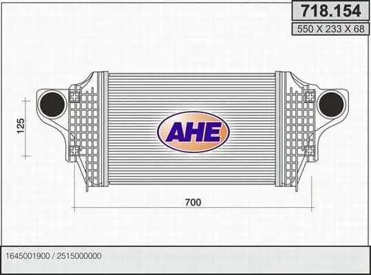 Intercooler, échangeur AHE