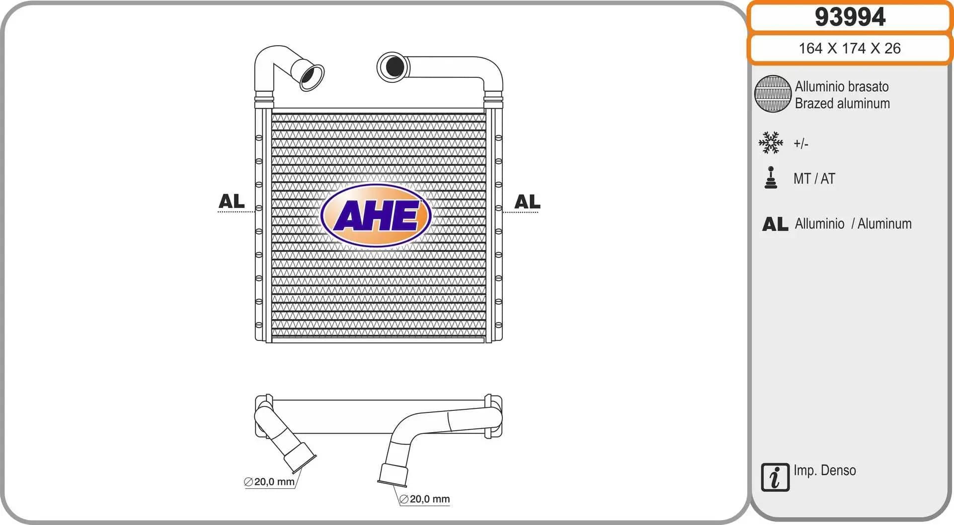 Radiateur chauffage AHE