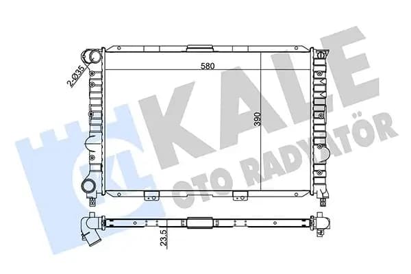 Radiateur, refroidissement du moteur KALE OTO RADYATÖR