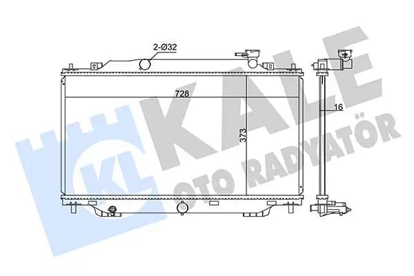 Radiateur, refroidissement du moteur KALE OTO RADYATÖR
