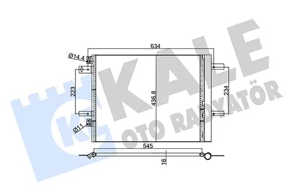 Radiateur climatisation KALE OTO RADYATÖR