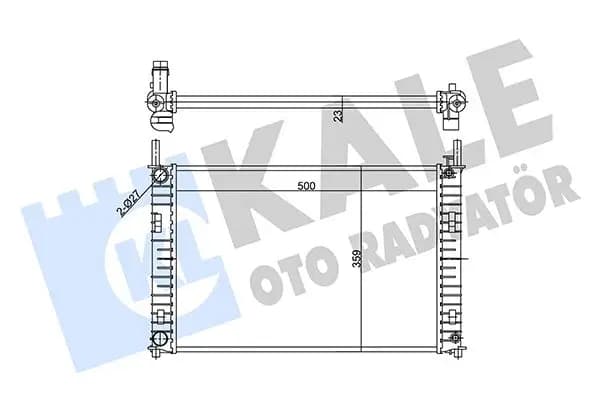 Radiateur, refroidissement du moteur KALE OTO RADYATÖR